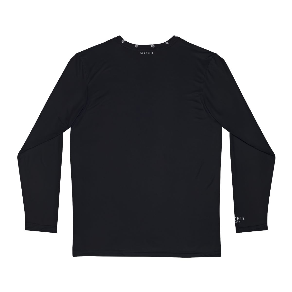 GEECHIE Premium Performance Logo Long Sleeve Shirt — Black back
