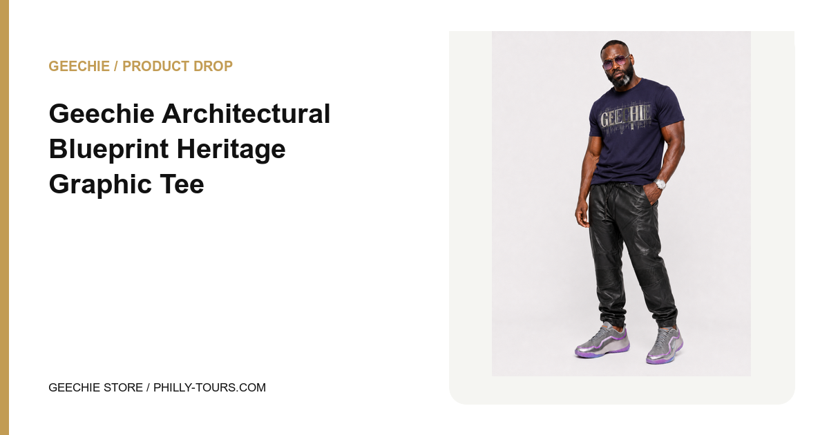 Geechie Architectural Blueprint Heritage Graphic Tee