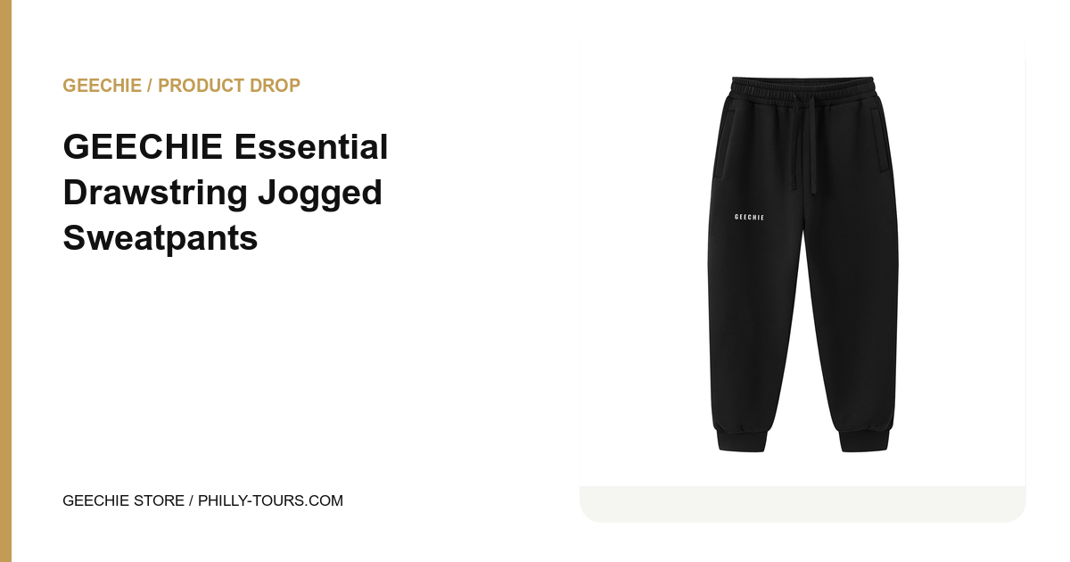 GEECHIE Essential Drawstring Jogged Sweatpants
