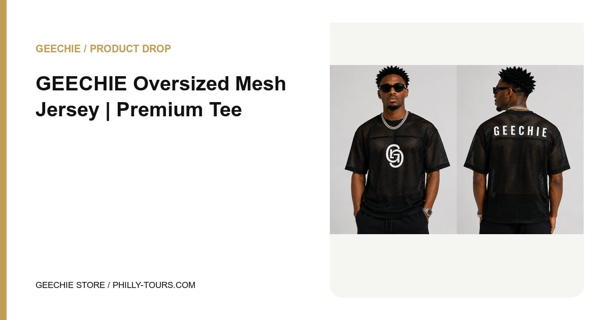 GEECHIE Oversized Mesh Jersey | Premium Tee