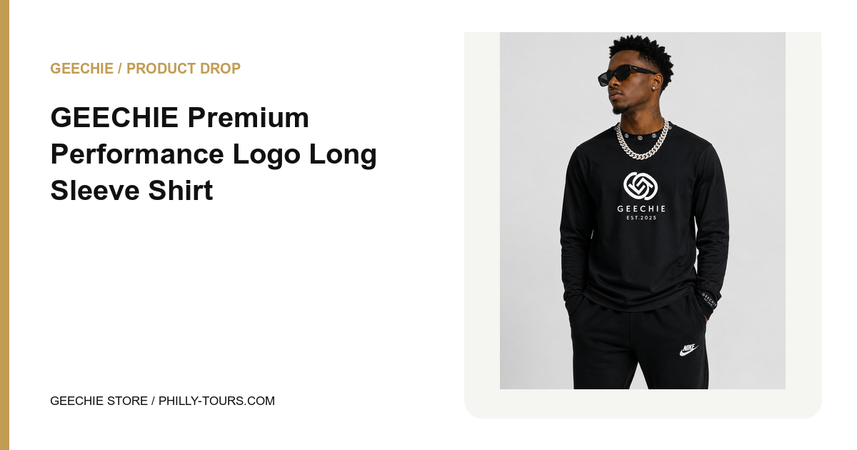 GEECHIE Premium Performance Logo Long Sleeve Shirt