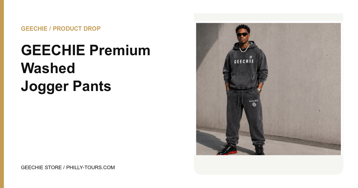 GEECHIE Premium Washed Jogger Pants