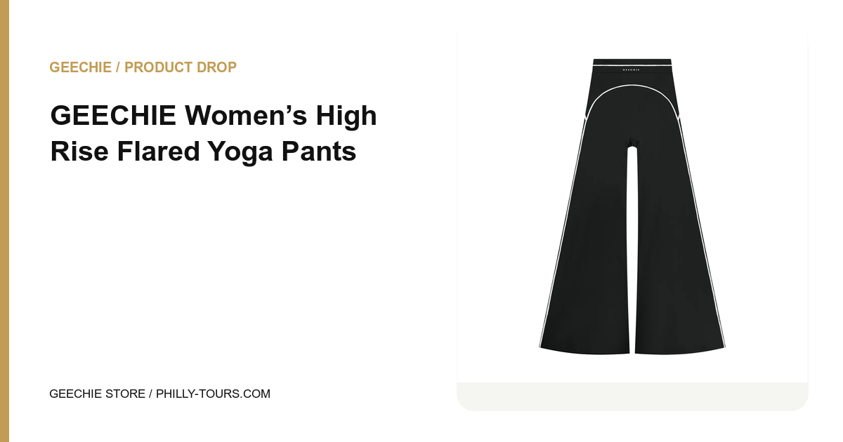 GEECHIE Women’s High Rise Flared Yoga Pants