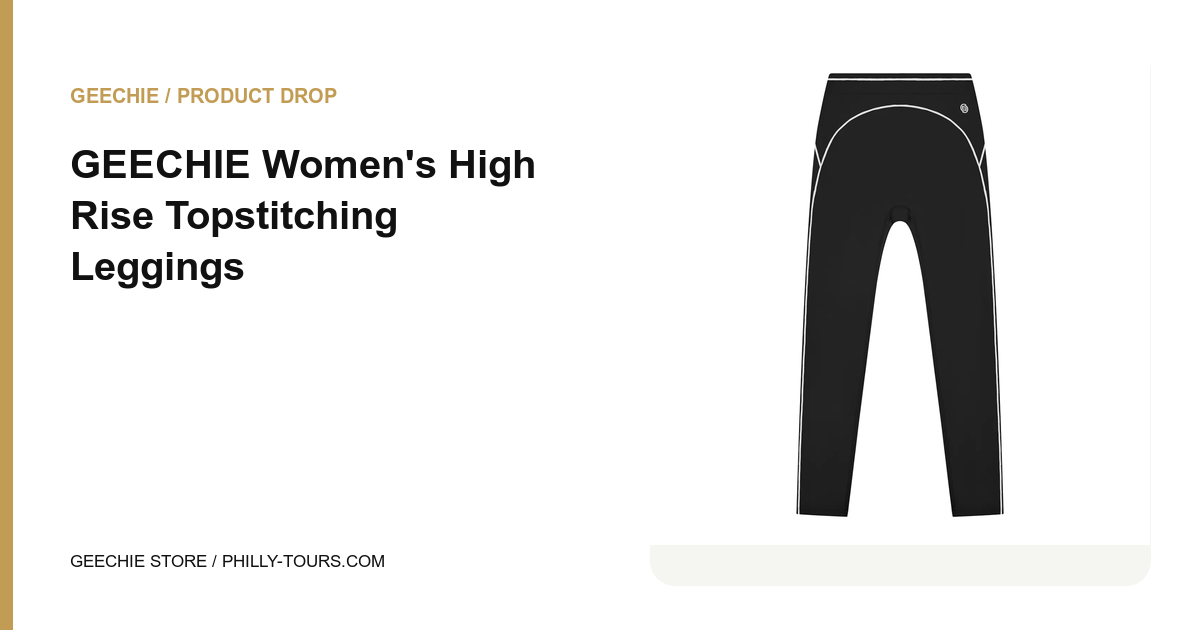 GEECHIE Women's High Rise Topstitching Leggings