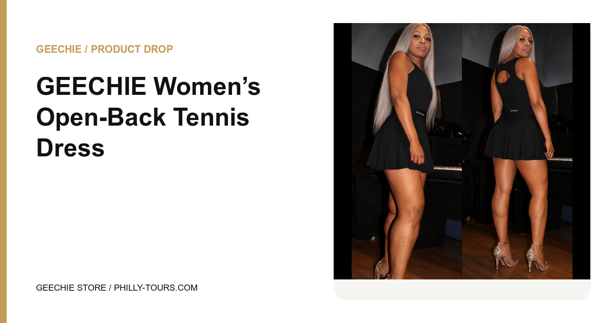 GEECHIE Women’s Open-Back Tennis Dress