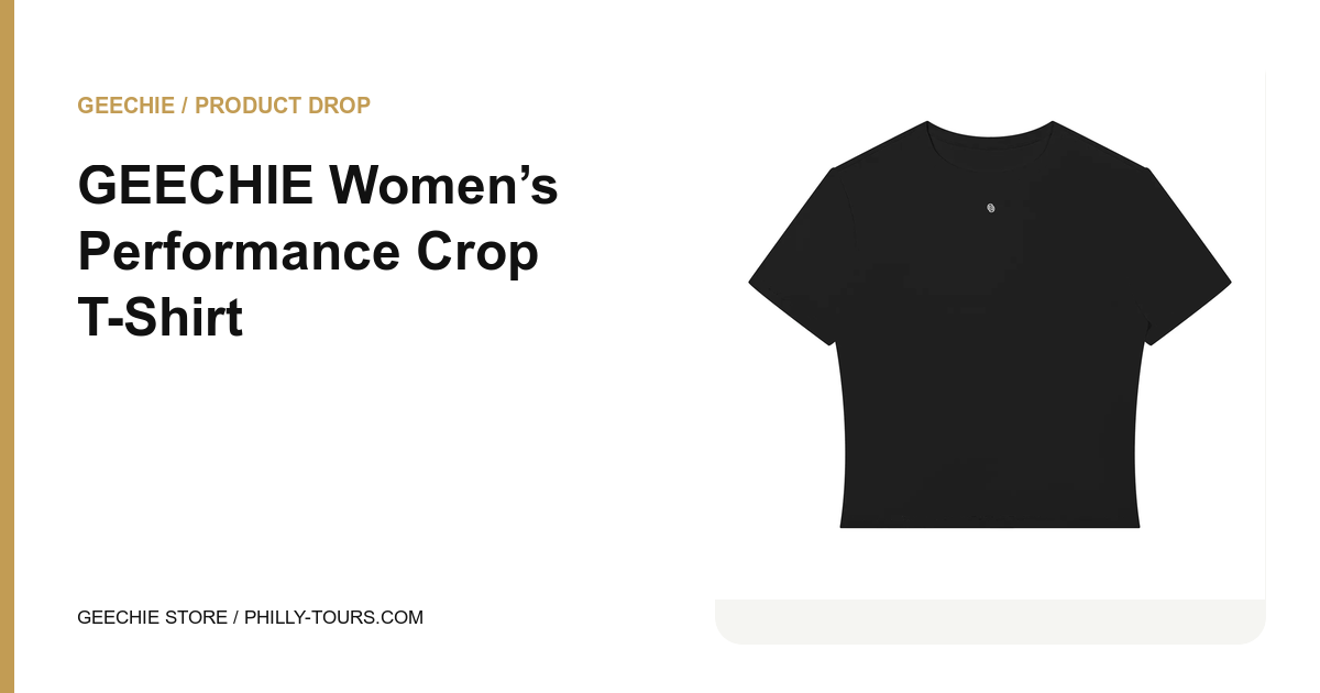 GEECHIE Women’s Performance Crop T-Shirt