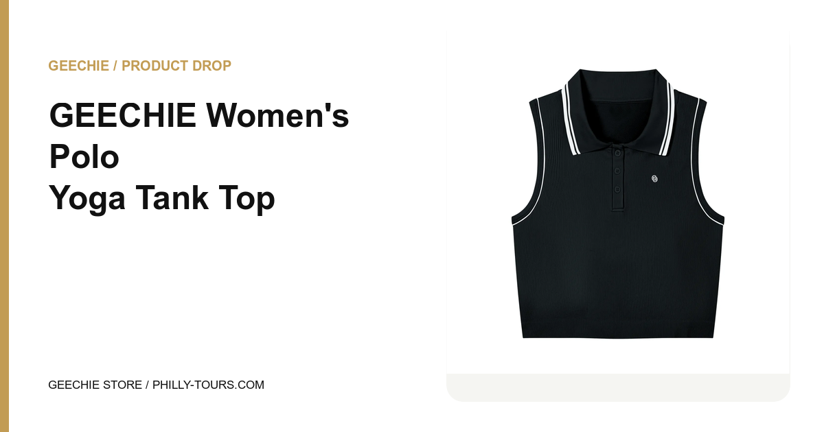 GEECHIE Women's Polo Yoga Tank Top