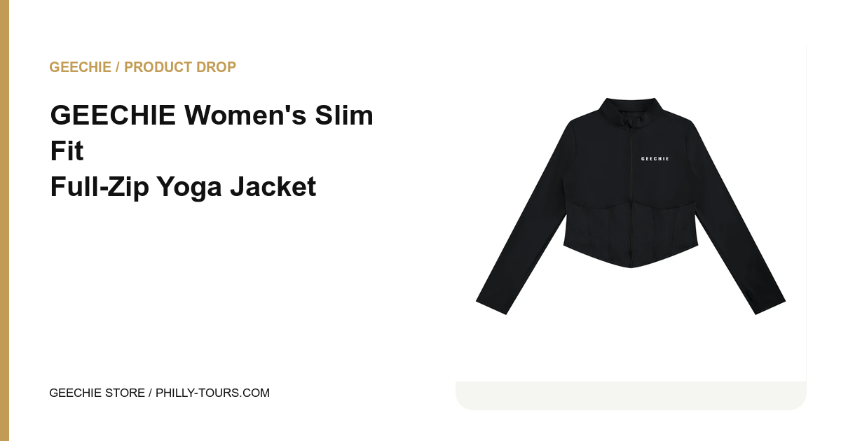 GEECHIE Women's Slim Fit Full-Zip Yoga Jacket