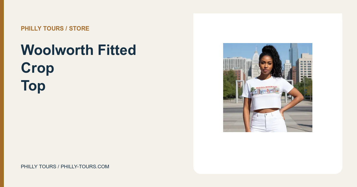 Woolworth Fitted Crop Top