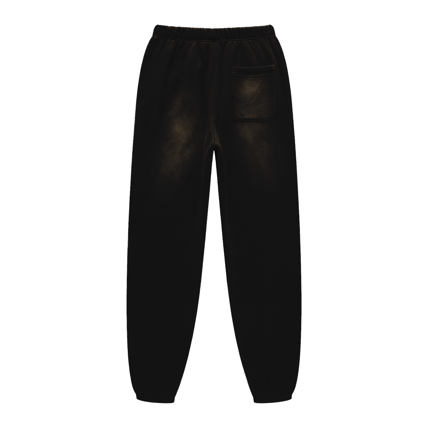 GEECHIE Sunfade Fleeced Sweatpants — Black color mockup 6