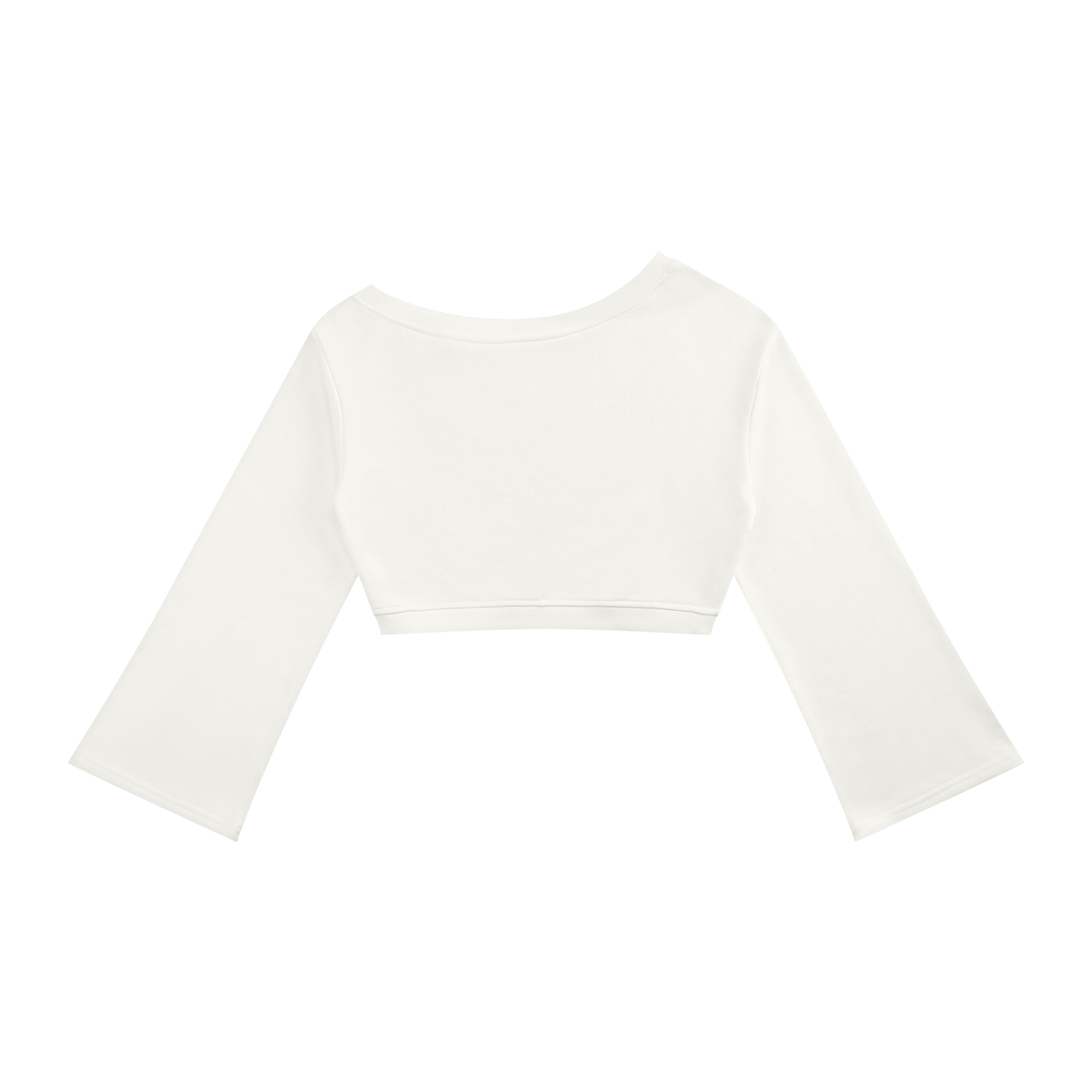 GEECHIE Women’s Off-Shoulder Sweatshirt — White color mockup 4