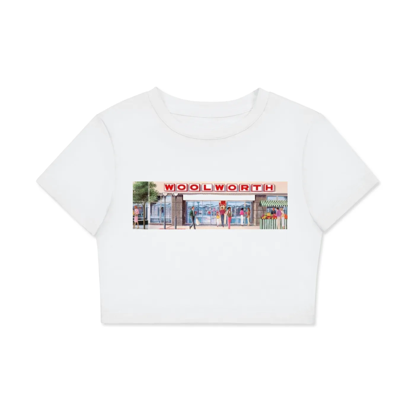 Woolworth Fitted Crop Top