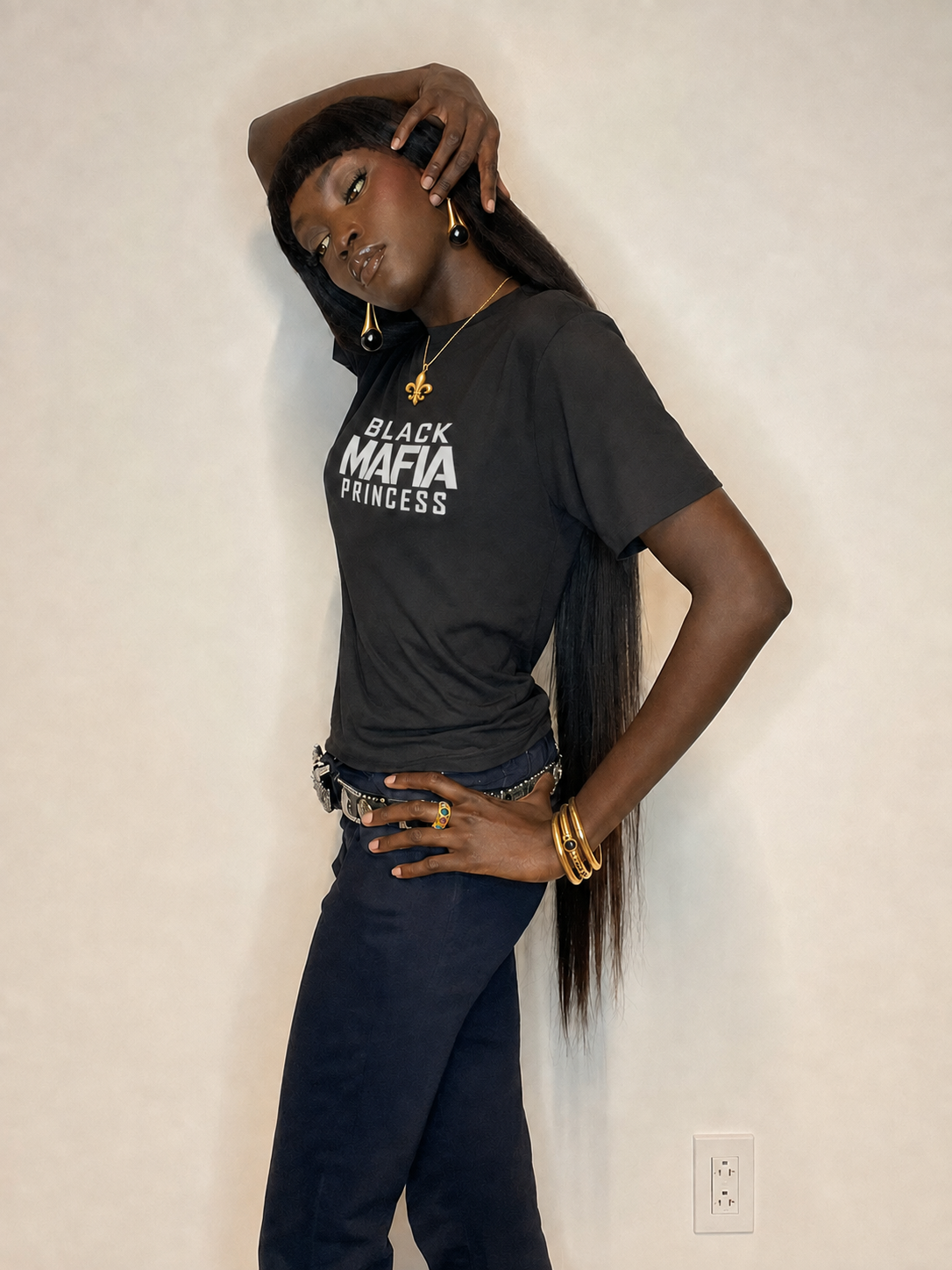 Black Mafia Princess jewelry editorial